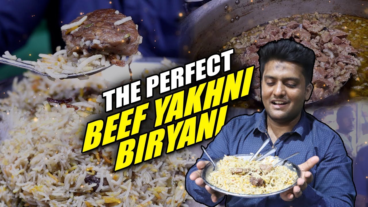 The Perfect Beef Yakhni Biryani In Karachi Allah Razi Biryani