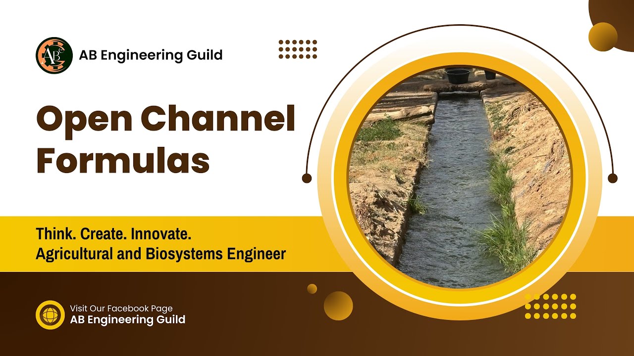 OPEN CHANNEL FORMULAS