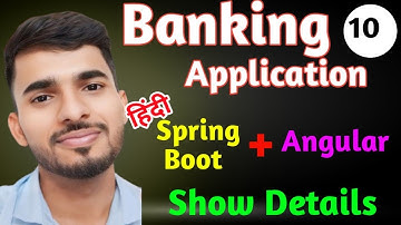 Banking application using Spring Boot +Angular 🔥✅ | Full Stack Project #10
