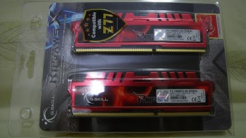 G.SKILL RIPJAWS X 8GB 2X4GB DDR3 1333 RAM Unboxing