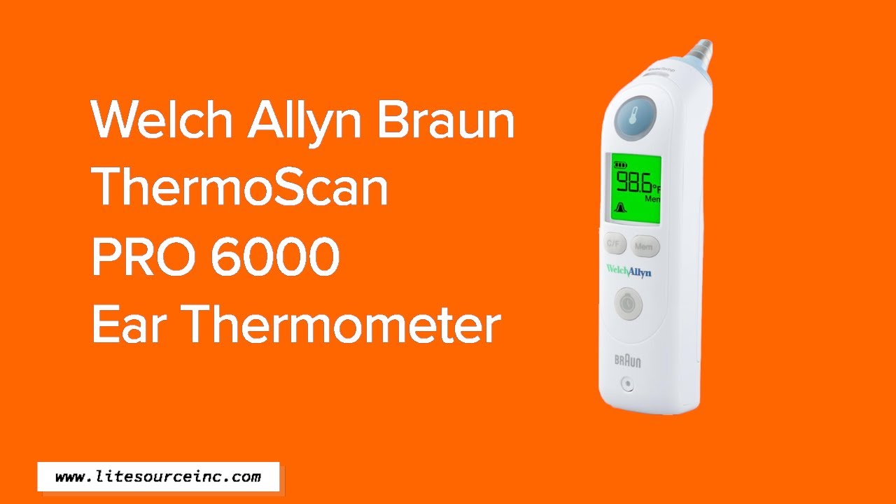 Welch Allyn Braun ThermoScan PRO 6000 Ear Thermometer