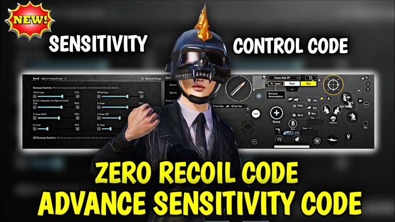 🔥 Bgmi sensitivity settings 2026 🥵 | Bgmi best sensitivity settings 😱| Zero recoil sensitivity bgmi.