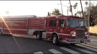 Long Beach Fire Dept. USAR Task Force 6 Responding