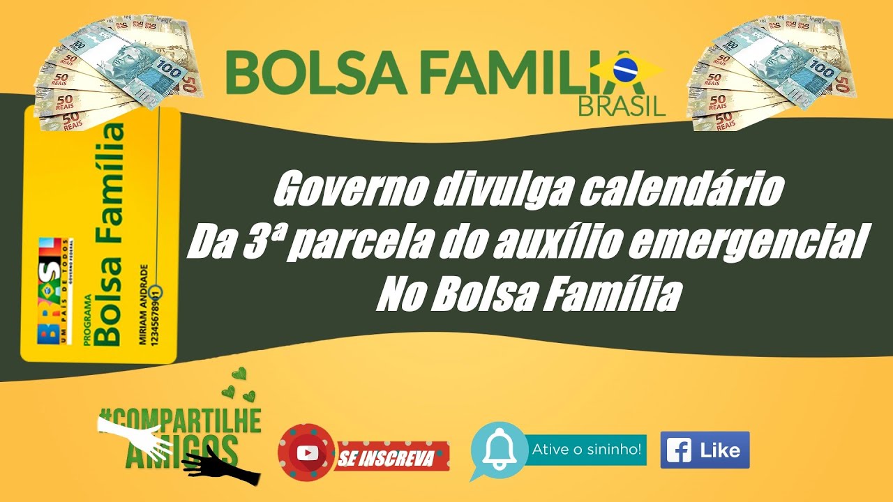 ATENÇÃO! Governo divulga calendário da 3ª parcela do ...