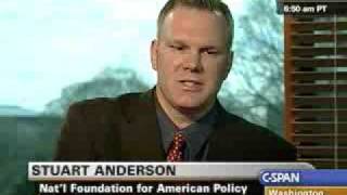Stuart Anderson on H1B Visas on C-Span Washington Journal (2/3)