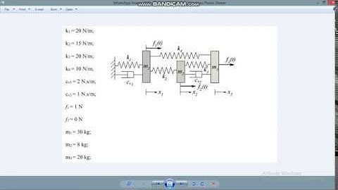 Multi Masses /Three Masses Simulation  on MATLAB part 1