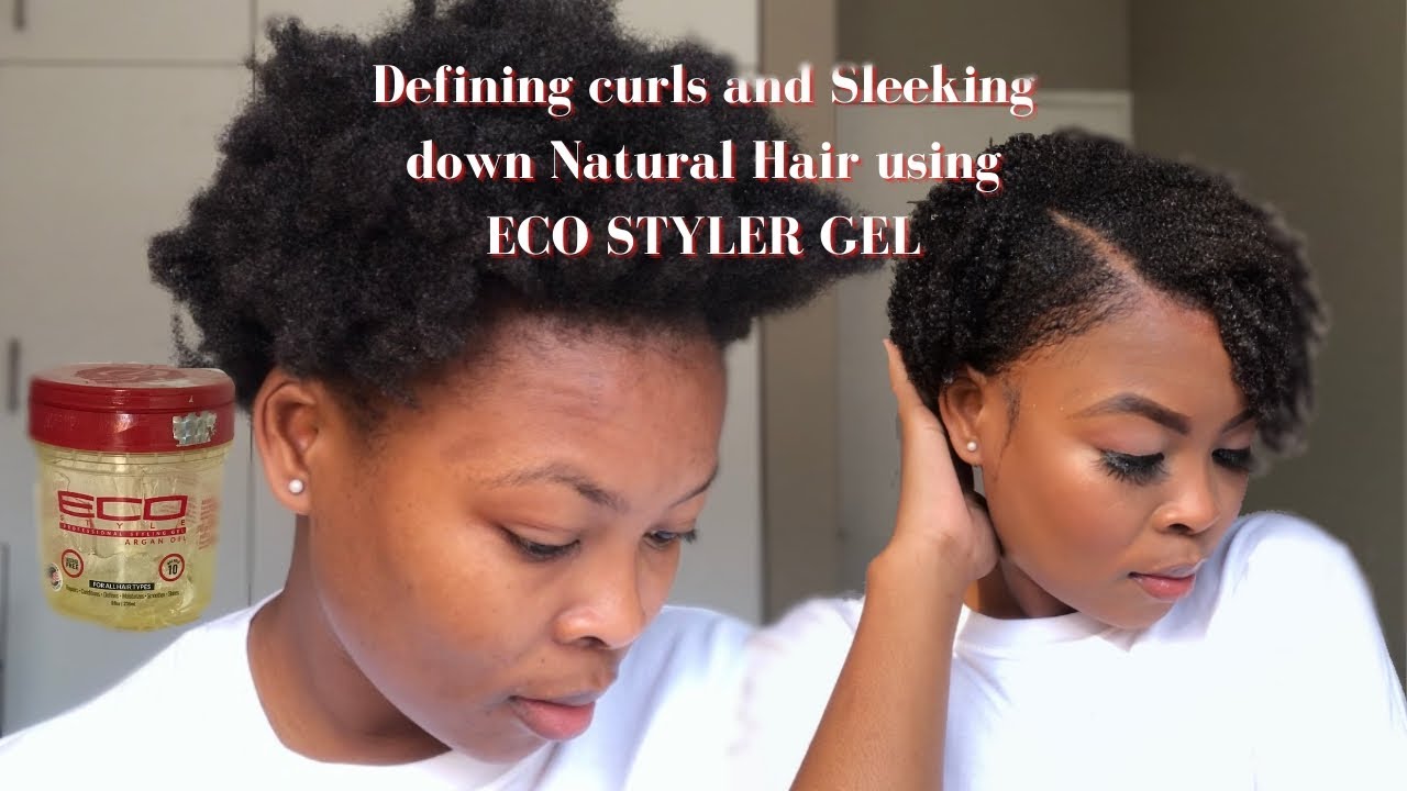 Eco styler gel on natural/4C hair| WASH and GO | How to style natural hair|  | South African YouTuber - YouTube