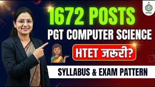 1672 POSTS JOB | HPSC PGT Computer Science Notification 2026 | Full Details, Syllabus & Eligibility