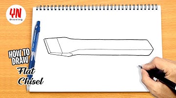 How to draw Flat Chisel Easy