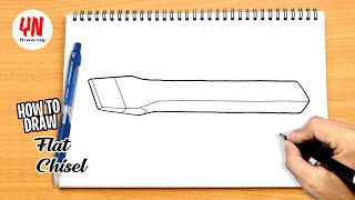 How to draw Flat Chisel Easy
