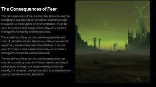 The Algorithm of Fear: How Technology unleashes our worst nightmares