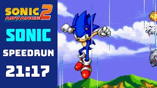 Sonic Advance 2 (Sonic) World Record - 21:17