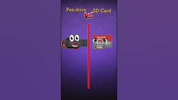 Pen drive vs SD card, who is good to use 💯💯 #vs #comparison