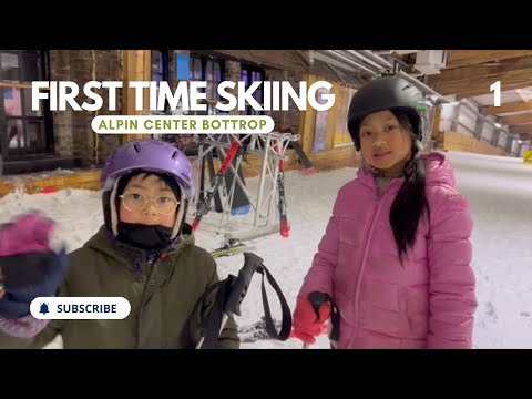 FAMILY SKI ADVENTURE AT ALPIN CENTER BOTTROP DAY 1  Pengalaman Pertama Kali Ski Mama dan AnakAnak