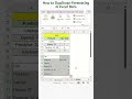 How to Duplicate Formatting in Excel Data