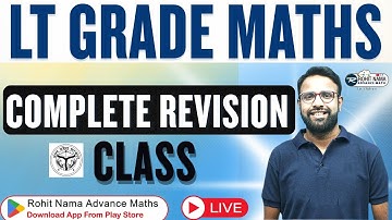 LT Grade Maths Revision Classes | Important Questions | Complete Syllabus Revision | Rohit Nama