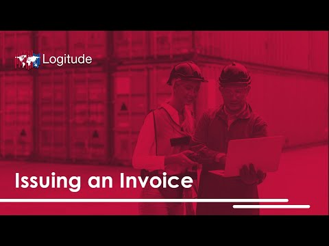 Logitude World Tutorial - Issuing an invoice