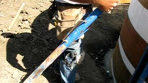 Fox Blocks typical bracing on ICF walls with adjustable diagonal kicker plumbs wall