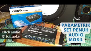 Uji Parametric Coustic CO 108K satu set penuh Audio mobil