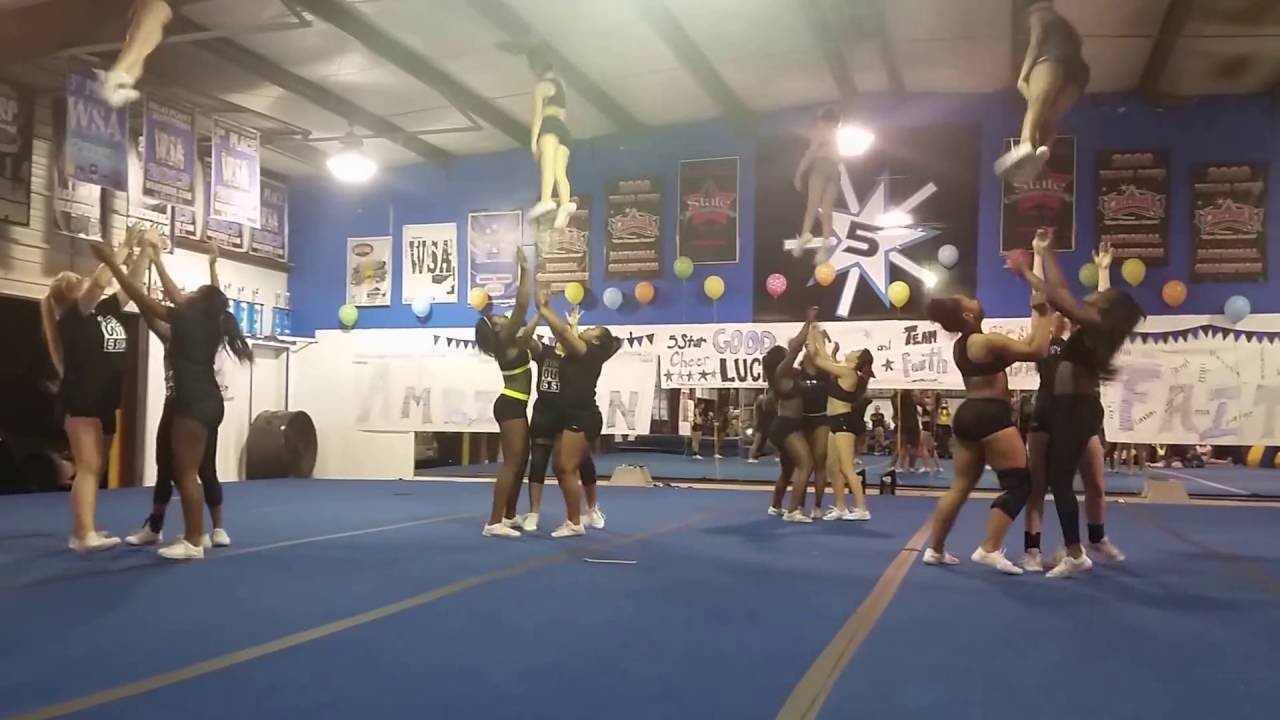 Amari's last show off with 5 Star Cheer
