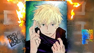 Satoru Gojo of JUJUTSU KAISEN by Spray Art Eden