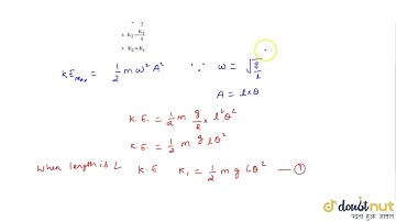 A pendulum is executing simple harmonic motion and its maximum kinetic energy is `K_(1)`