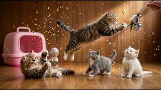 🐱💚 Relaxing Cat Video 4K: Playful Kitten Siblings | Soft Meows & Calm Atmosphere screenshot 3