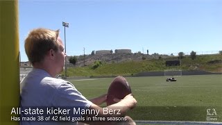 Kicker Manny Berz Rarely Misses
