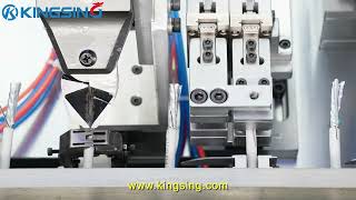 Cable Stripping and Braided Shield Brushing Twisting Machine