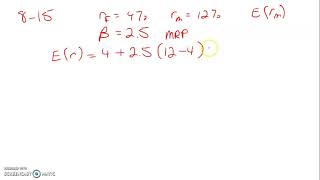 CFIN6 Problem 8 15