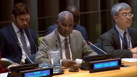 General Assembly President on International Financial Accountability, Transparency and Integrity