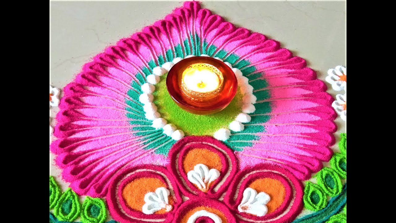 Colourful rangoli designs for diwali – Simple Craft Ideas