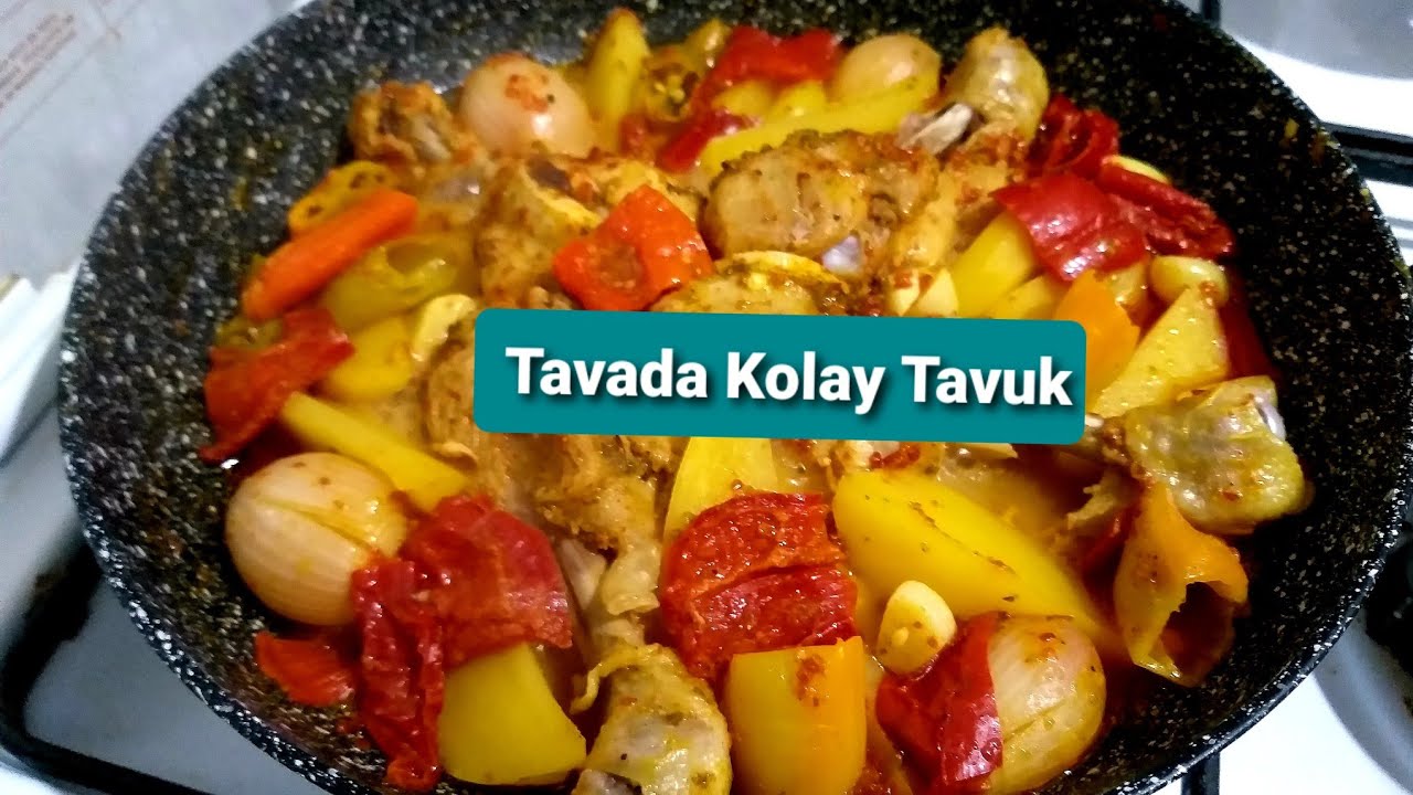 Fırın Yemeğini Tavada Yaptım???? Tavuk Patates Akşam Yemeğine Pratik Tarif