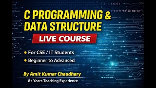 RoadMap | Lect#1 | C Programming & Data Structures LIVE | Learn From Basics to Advanced