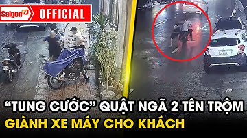 Chủ cửa hàng “tung cước” quật ngã 2 tên trộm, giành xe máy cho khách ở Bắc Ninh | Tin tức SaigonTV