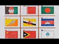 Flags of the World for Kids 🌍✨ | Asia Countries Learning