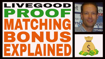 LiveGood Review - PROOF - Matching Bonus Explained - (LiveGood Independant Affiliate)