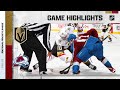 Golden Knights @ Avalanche 10/26/21 | NHL Highlights