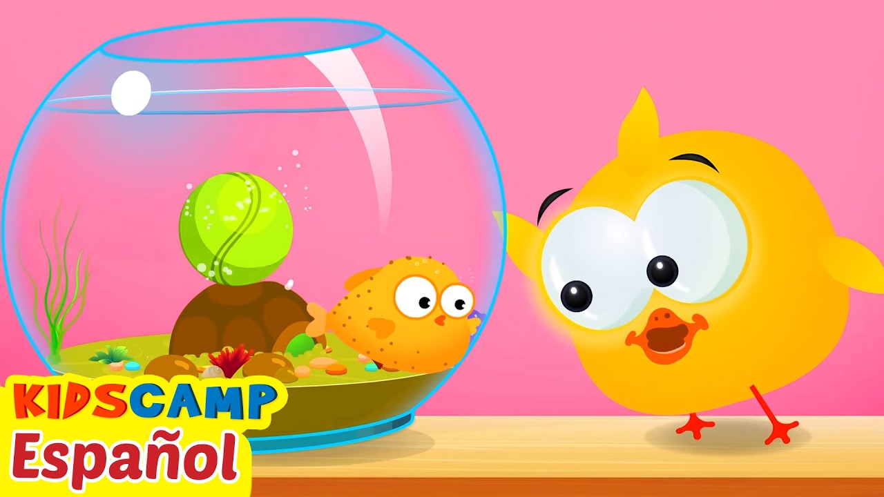 Patitos Jugando con una Pelota Y Pez - Dibujos Animados | Campo Infantil