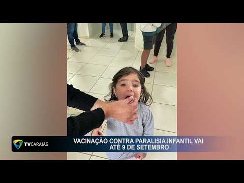 Vacinação contra paralisia infantil vai até 9 de setembro