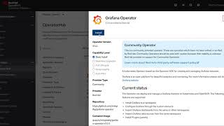 Using Grafana Operator in Openshift screenshot 4