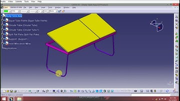 Design a Study Table Assy using Sketcher, Part Design, Assembly Design,Generative shape Design