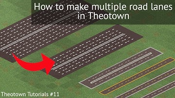 How to make multiple road lanes in theotown - Theotown Tutorials #11
