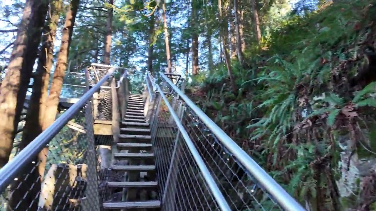 Capilano park Cliffwalk Canada, winter  2