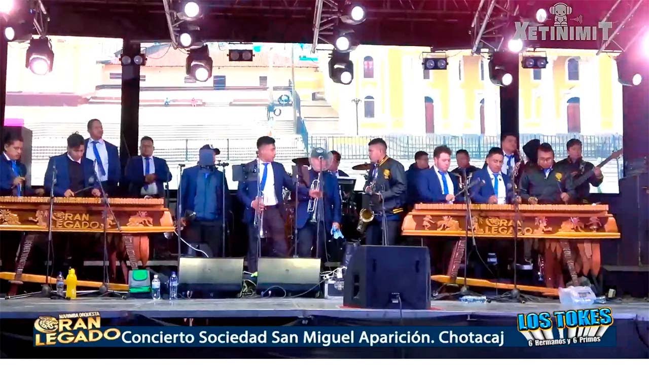 Los Tokes y Marimba Orquesta  Gran Legado, desde Chotacaj.