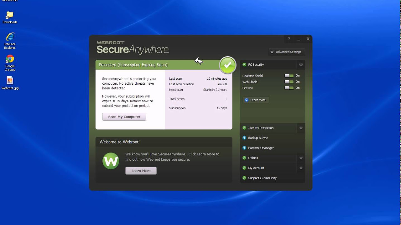Update How to activate your Webroot SecureAnywhere product