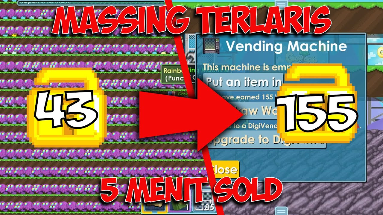 Cara Profit Modal 40 WL | Growtopia Profit 2021