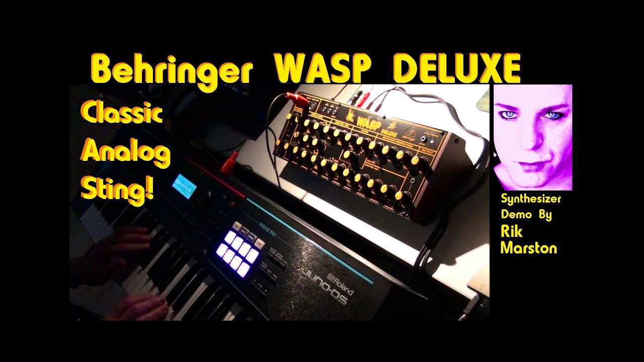 Behringer WASP Deluxe Classic Analog Sting! EDP Synthesizer Rik Marston