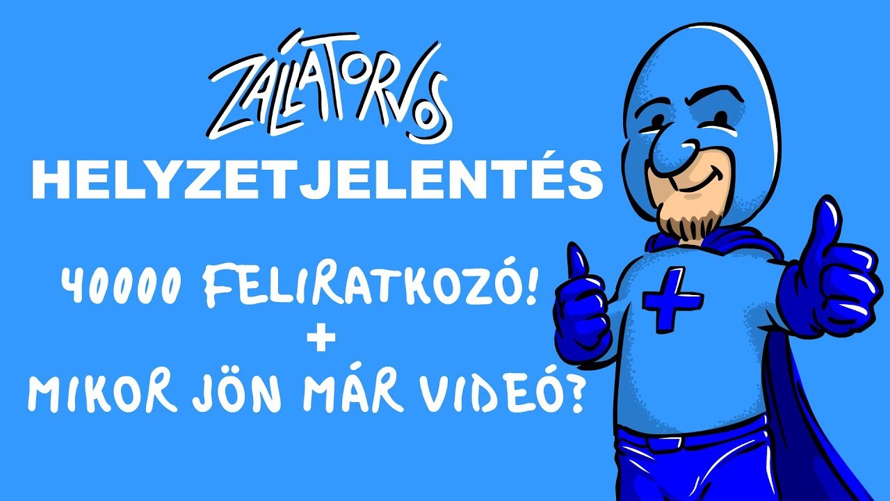 Helyzetjelentés: 40000 feliratkozó! Mikor jön már új videó, he?