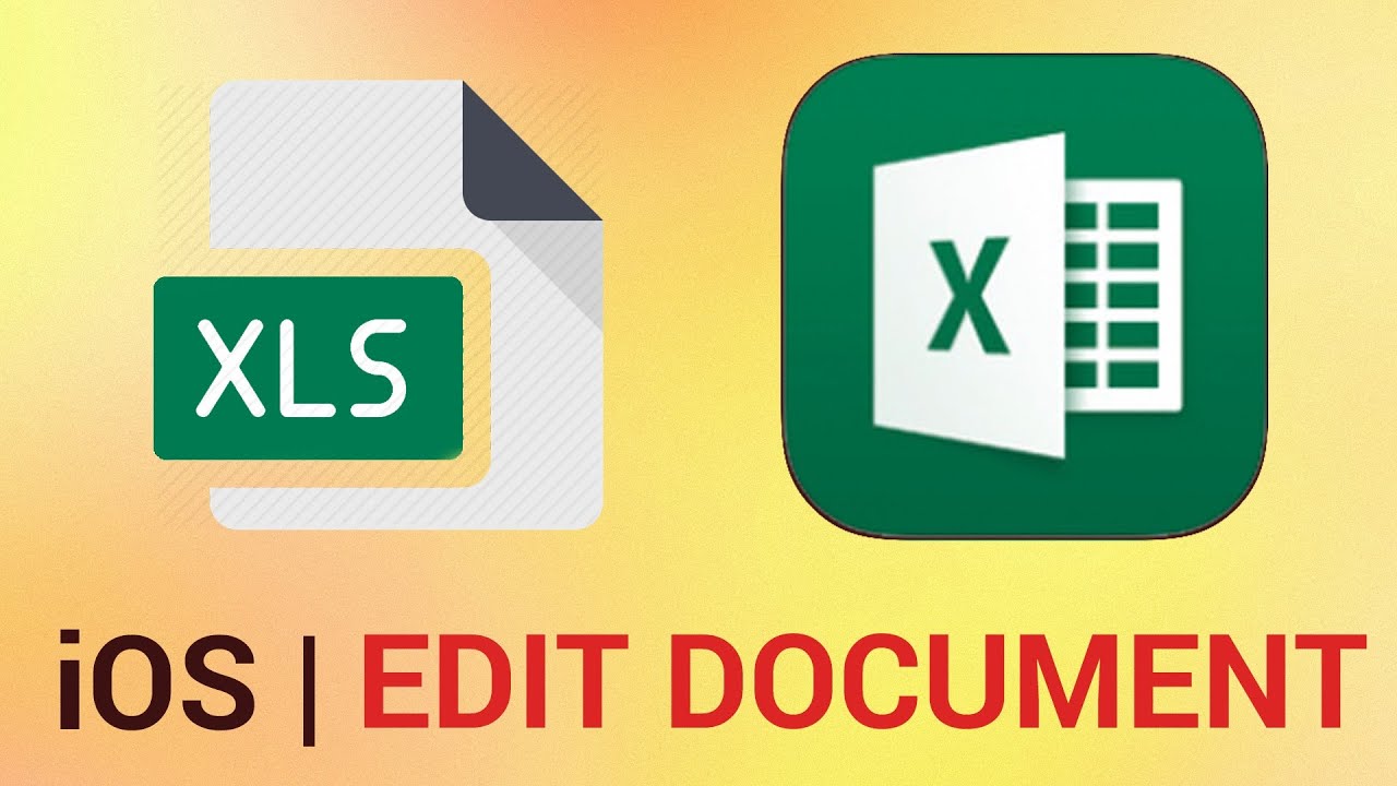 How To Edit An Existing Document In Excel For Iphone Youtube